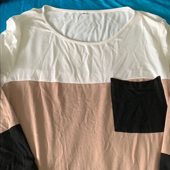 Boutique LS color block Dress M - Picture 2 of 2